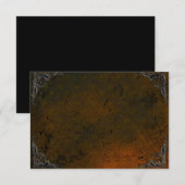 Grunge Roos Damask Gothic Note Kaart (Voorkant / Achterkant)