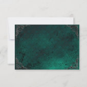 Grunge Roos Damask Gothic Note Kaart (Voorkant)