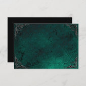 Grunge Roos Damask Gothic Note Kaart (Voorkant / Achterkant)