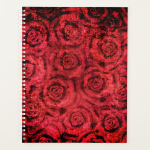 Grunge, roses rouges