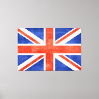 Grunge Royaume-Uni Drapeau toile Imprimer