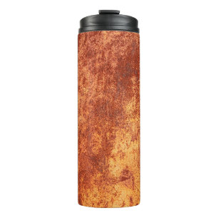 Grunge rusted metal texture, roest and oxidized me thermosbeker