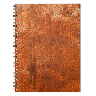 Grunge rusted metal texture. Roestcorrosie en o Notitieboek