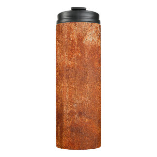 Grunge rusted metal texture. Roestcorrosie en o Thermosbeker