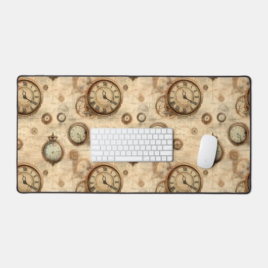 Grunge Rustic Steampunk Horloge (6) (Clavier et souris)