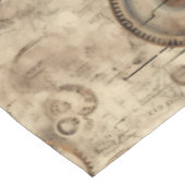 Grunge rustieke Steampunk klok (11) Tafelkleed (Gekanteld)