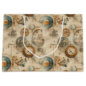 Grunge Rustieke Steampunk Klok (7) Groot Cadeauzakje (Voorkant)