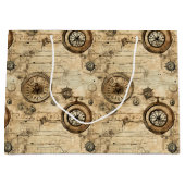 Grunge Rustieke Steampunk Klok (9) Groot Cadeauzakje (Voorkant)