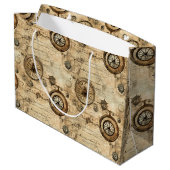 Grunge Rustieke Steampunk Klok (9) Groot Cadeauzakje (Achterkant Gekanteld)