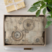 Grunge Rustieke Steampunk Klok (9) Tissuepapier (Geschenk)