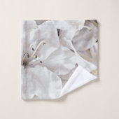 *~* Grunge Rustique Azalea Fleurs Blanc Neutre (Gant de toilette)