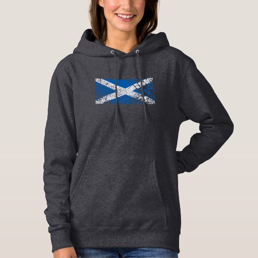 Grunge Scottish Flag Hoodie (Voorkant)