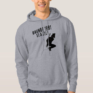 Grunge Seattle 1991 Muziek Scene Love Seattle Vint Hoodie