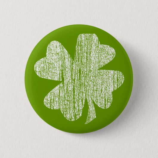 Grunge Shamrock Ronde Button 5,7 Cm (Voorkant)