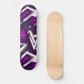 Grunge Skateboard Abstrait (Recto)