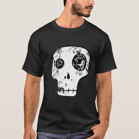 Grunge Skull 1 T-shirt (Voorkant)