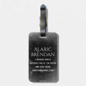 Grunge Skull Bagagelabel (Achterkant verticaal)