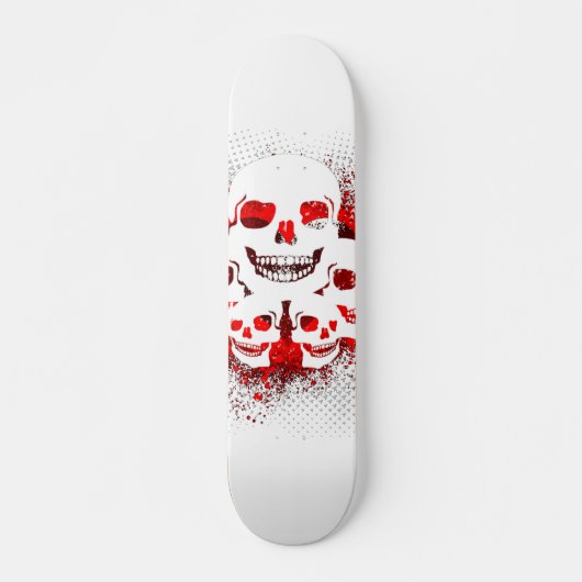 Grunge Skull Patroon Skateboard (Voorkant)