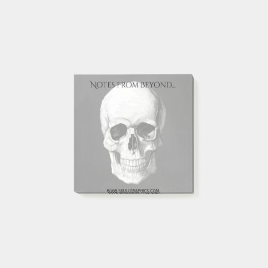 Grunge Skull Post-it® Notes (Voorkant)