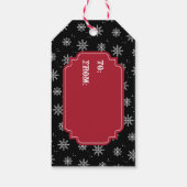 Grunge Skull Santa Cadeaulabel (Achterkant)