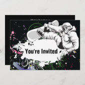 Grunge Snowboard Invitation d'anniversaire pour le (Devant / Derrière)