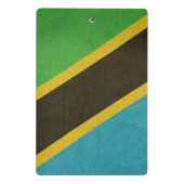 Grunge Sovereign State flag of Tanzania Mini Klembord (Achterkant)