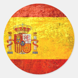 Grunge Spanje Vlag España Bandeira 2012 Kampioenen Ronde Sticker