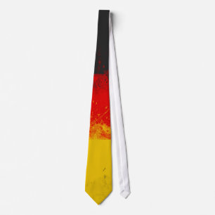 Grunge Splatter Geschilderde Vlag van Duitsland Stropdas
