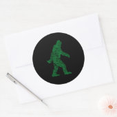 Grunge Squatchin Ronde Sticker (Envelop)