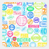 Grunge Stamp Collectie Stickers (Voorkant)