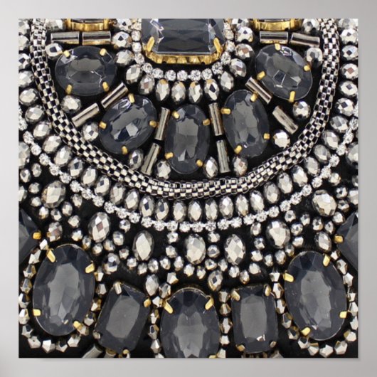 grunge steampunk art déco noir argent bohème (Devant)