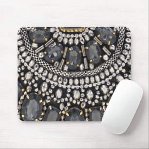 grunge steampunk art deco zwarte zilver bohemiaans muismat