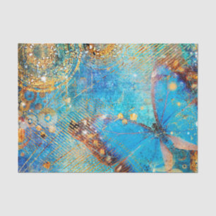 Grunge Steampunk Butterfly Abstract Design Tissuepapier