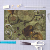 Grunge Steampunk Clocks and Gears Tissuepapier (Craft)