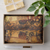 Grunge Steampunk Gears Tissuepapier (Geschenk)