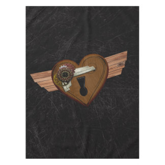 Grunge Steampunk Heart Tafelkleed