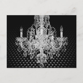 Grunge Steampunk luxe kristal Chandelier Briefkaart