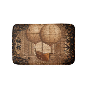 Grunge Steampunk Victoriaans Airship Badmat