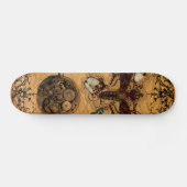 Grunge Steampunk Victoriaans Butterfly Skateboard (Horizontaal)