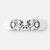 Grunge Stencil Monkey Board Skateboard (Horizontaal)