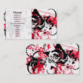 Grunge sterren visitekaartje (Voorkant / Achterkant)