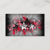 Grunge sterren visitekaartje (Achterkant)