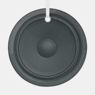 Grunge stijl, audio luidspreker achtergrond glas ornament
