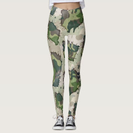 Grunge stijl camouflage naadloze patroon stijl leggings