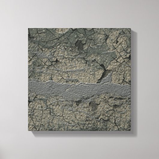 Grunge stijl getextureerde aarde kunst mooi canvas afdruk (Voorkant)