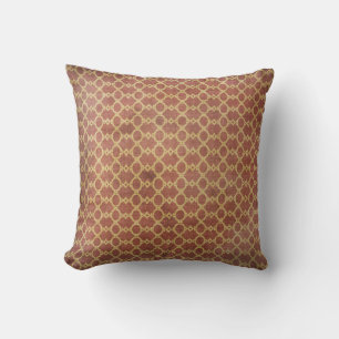 Grunge stijl vintage kussen versleten roest/goud