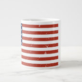 Grunge Style American Flag Jumbo Mok (Voorkant)
