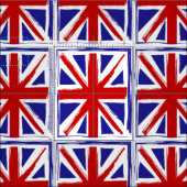 Grunge Style Britse Union Jack Flag Stof (Delen)