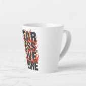 Grunge Style Courage and Life Quote Latte Mok (Rechterhoek)