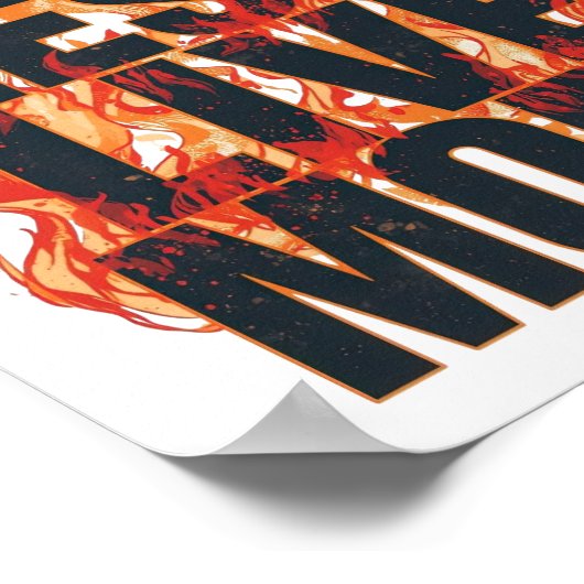 Grunge Style Courage and Life Quote Poster (Hoek)